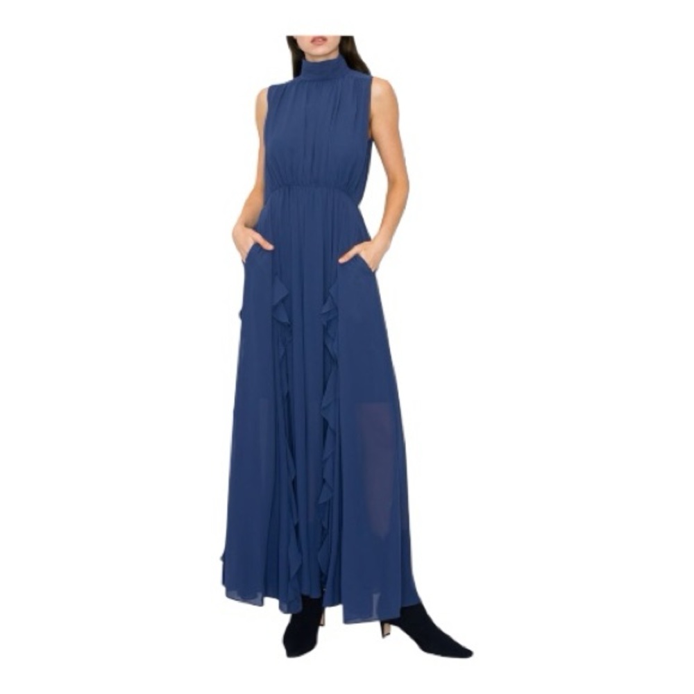 MELLODAY Navy Sleeveless Maxi Dress